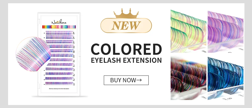 L/L+/LC/LD/LU Curl Mink Eyelash Extension Matte Black 8-15mm 16 Rows Mix Individual False Eyelashes OEM L N Makeup Eye Lashes