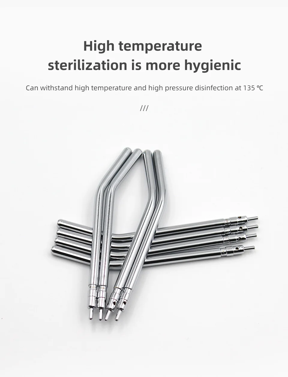 10pcs Dental 3 Way Syringe Tips Air Water Spray Triple Syringe for 3 Way Tube Stainless Steel Syringe Spray Nozzles Tips
