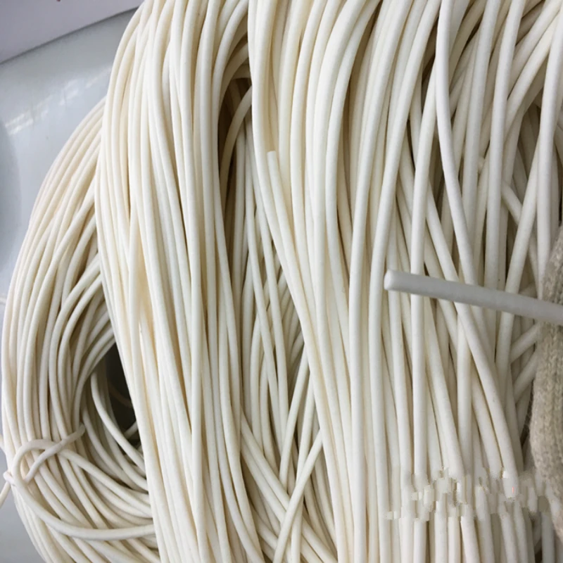 5M Round Dia1 1.5 2 3 4 mm Oring Line Cord Foaming Rubber Molding Damper Waterproof Foamed Silicone Rubber Seal Strip