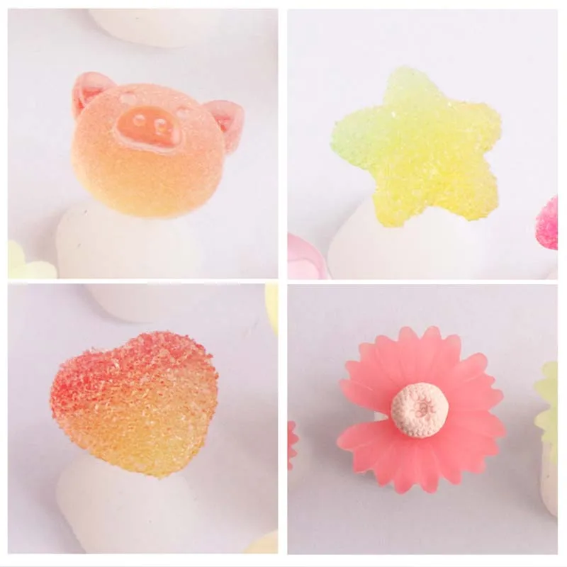 8Pcs Candy Silicone Toe Separator Foot Finger Divider Form Manicure Pedicure Care Nail Art Tool Daisy Flower Holder Accessory