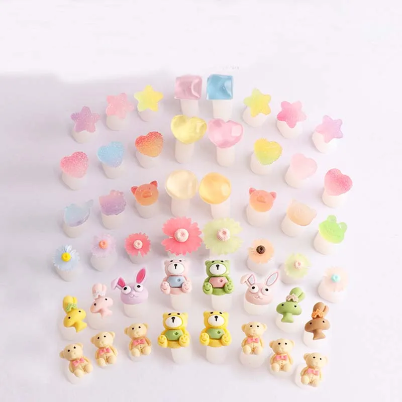 8Pcs Candy Silicone Toe Separator Foot Finger Divider Form Manicure Pedicure Care Nail Art Tool Daisy Flower Holder Accessory