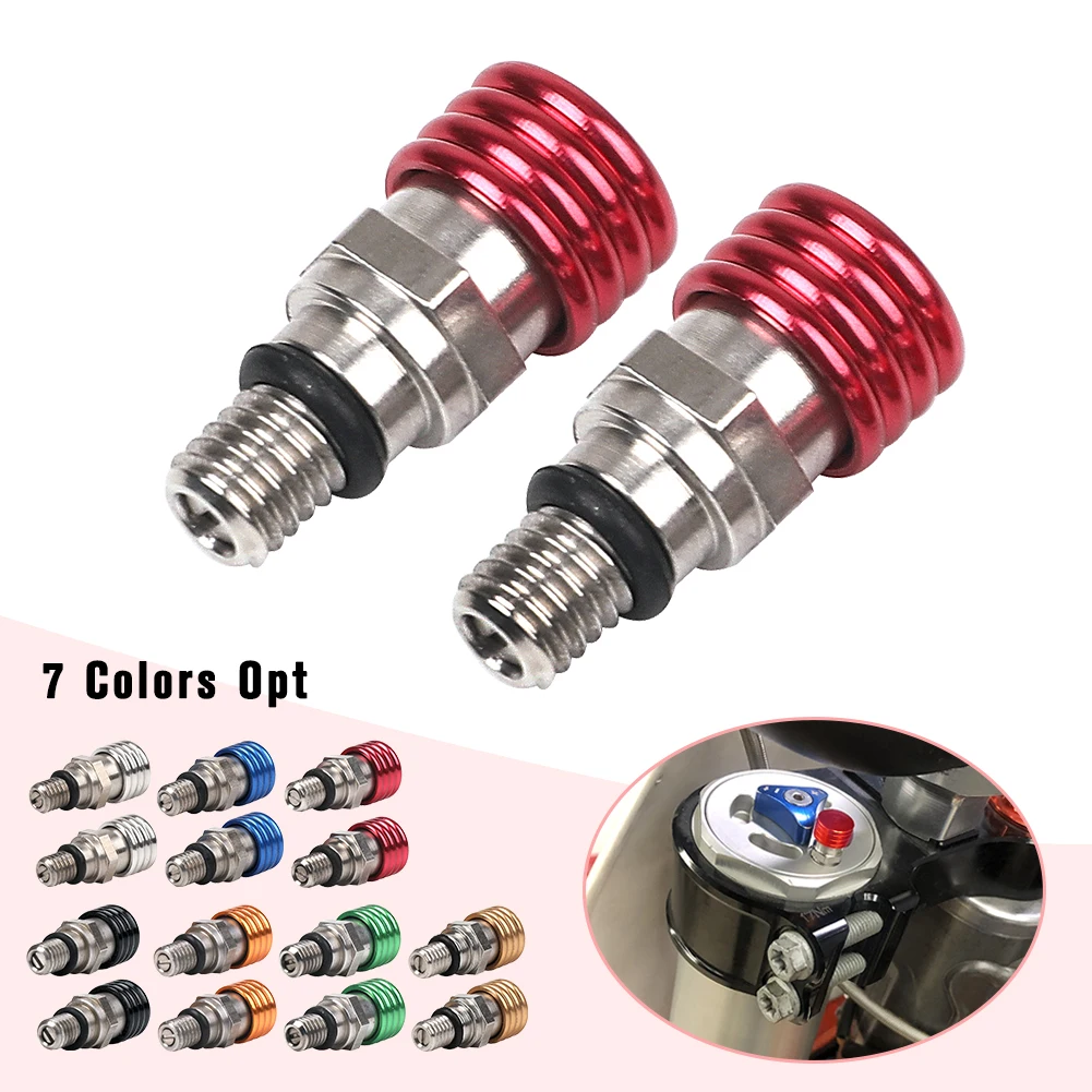 M5 Bleed Waterproof front Fork Bleeder Relief Valve Fork Relief Valve Fit CRF YZF KXF Fork Bleed Valve Stainless steel