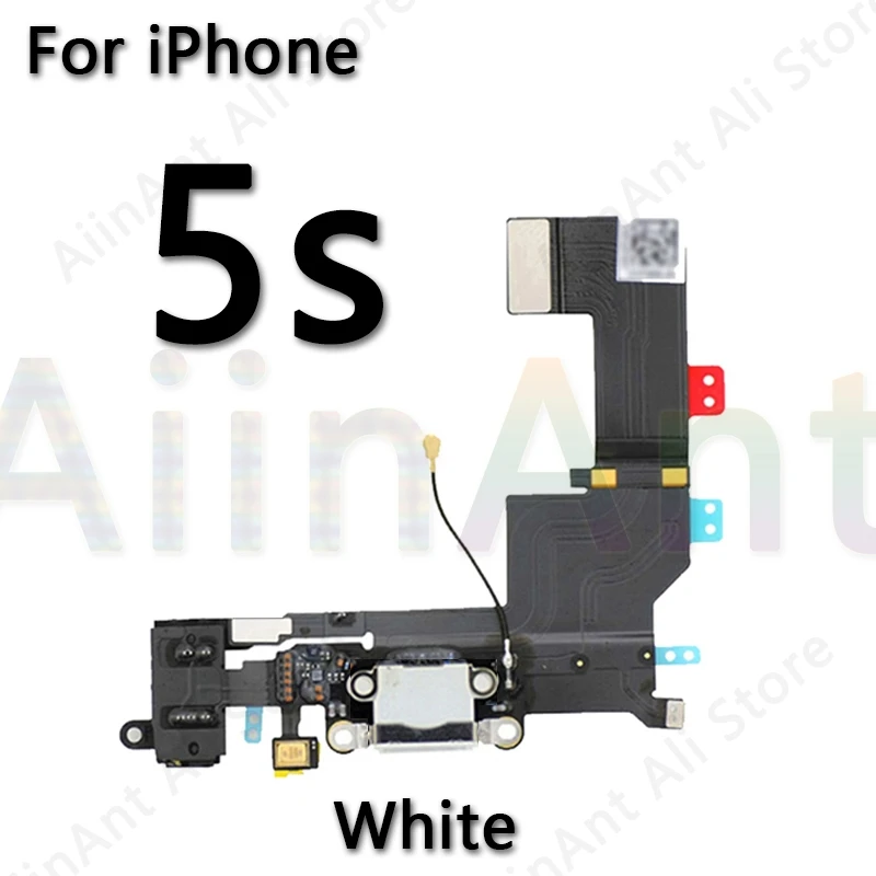 AiinAnt USB Charging Port Charger Dock Connector Charging Flex Cable For iPhone 6 6s Plus 5S SE 2020 2022 Phone Repair Parts