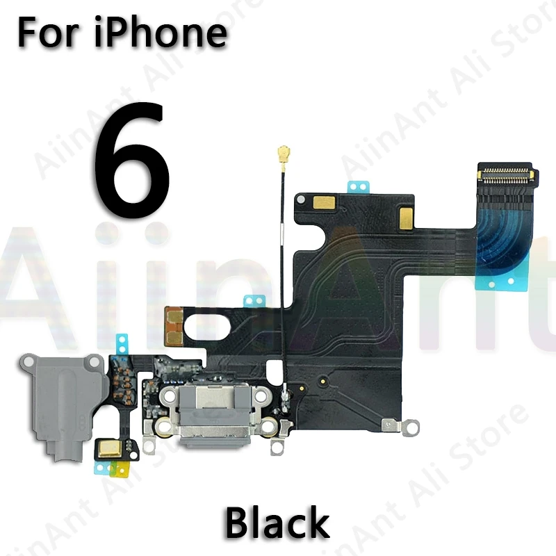 AiinAnt USB Charging Port Charger Dock Connector Charging Flex Cable For iPhone 6 6s Plus 5S SE 2020 2022 Phone Repair Parts