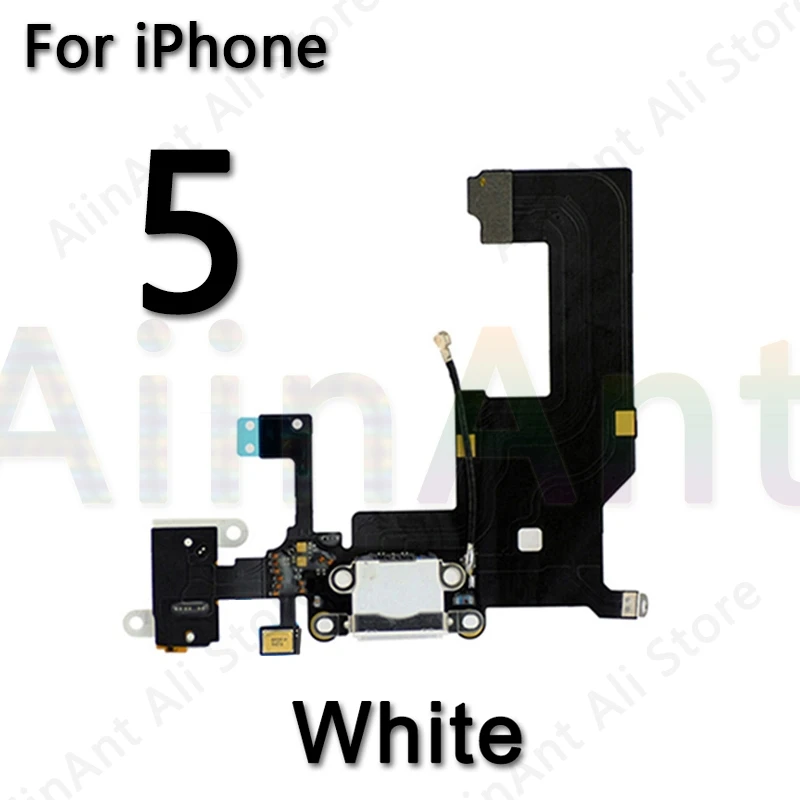 AiinAnt USB Charging Port Charger Dock Connector Charging Flex Cable For iPhone 6 6s Plus 5S SE 2020 2022 Phone Repair Parts