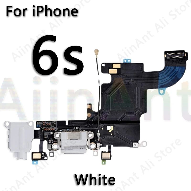 AiinAnt USB Charging Port Charger Dock Connector Charging Flex Cable For iPhone 6 6s Plus 5S SE 2020 2022 Phone Repair Parts