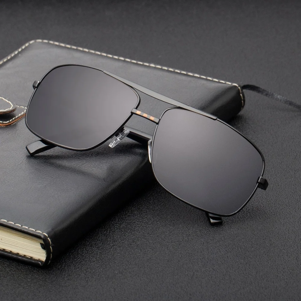 Vintage Square Sunglasses Men Luxury Brand Designer Metal Frames Sun Glasses for Male Fashion Rectangular Sunglass Gafas De Sol