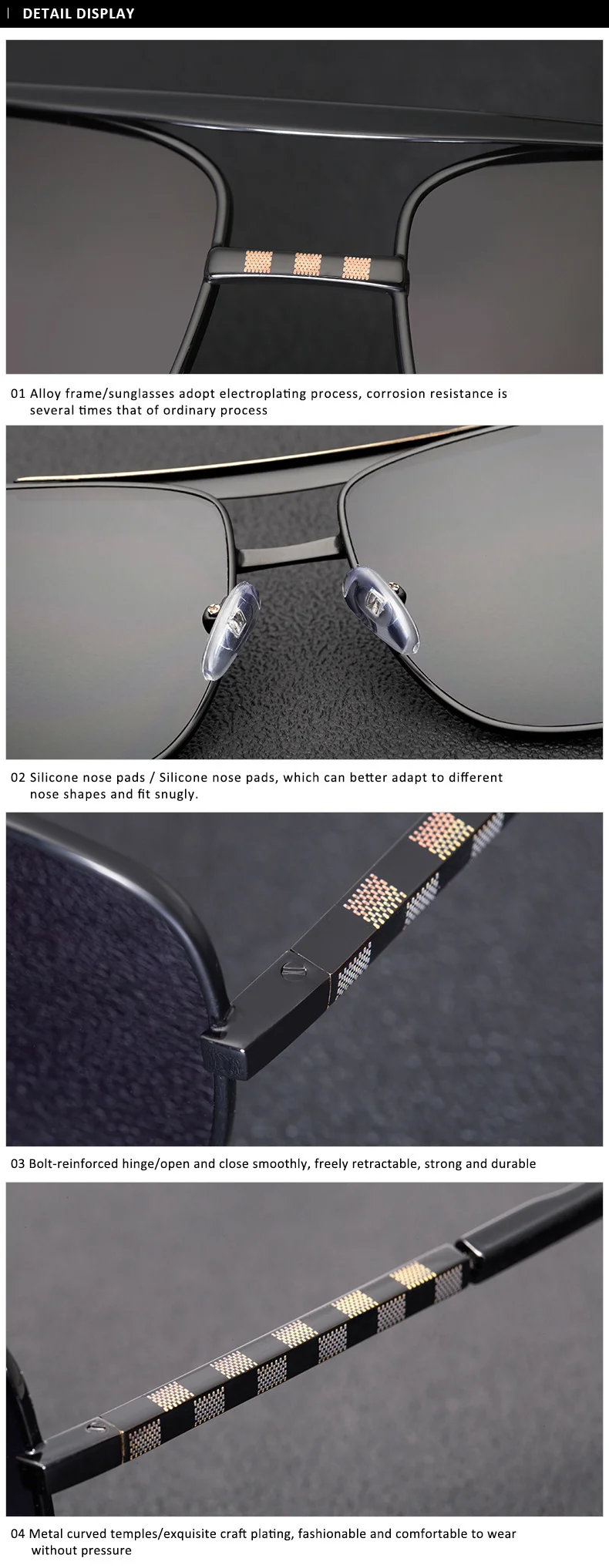 Vintage Square Sunglasses Men Luxury Brand Designer Metal Frames Sun Glasses for Male Fashion Rectangular Sunglass Gafas De Sol