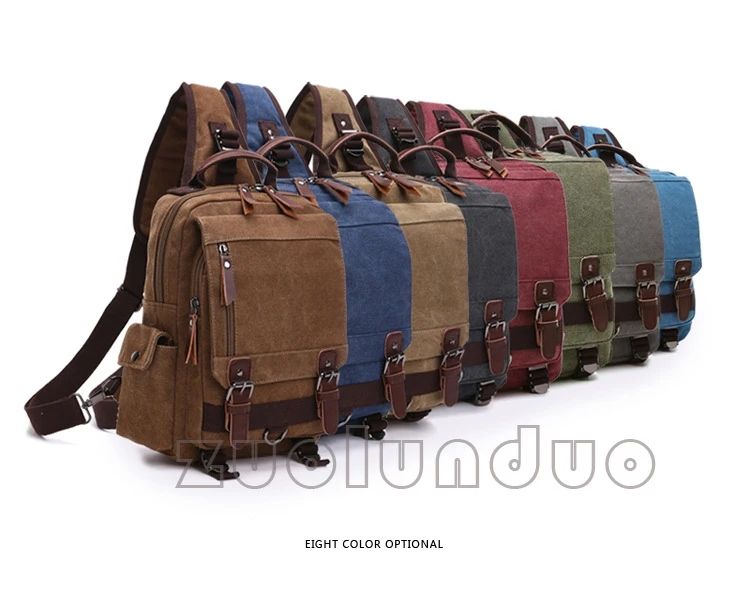 New Small Canvas Backpack Men Travel Back Pack Multifunctional Shoulder Bag for Women Laptop Rucksack School Bags Female Daypack