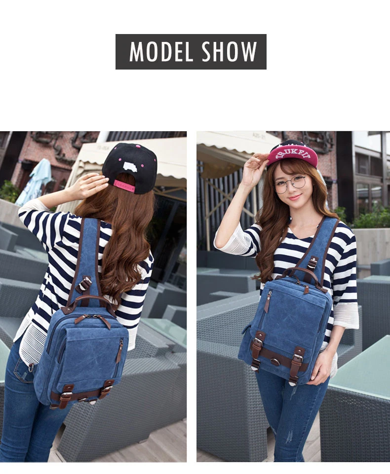 New Small Canvas Backpack Men Travel Back Pack Multifunctional Shoulder Bag for Women Laptop Rucksack School Bags Female Daypack