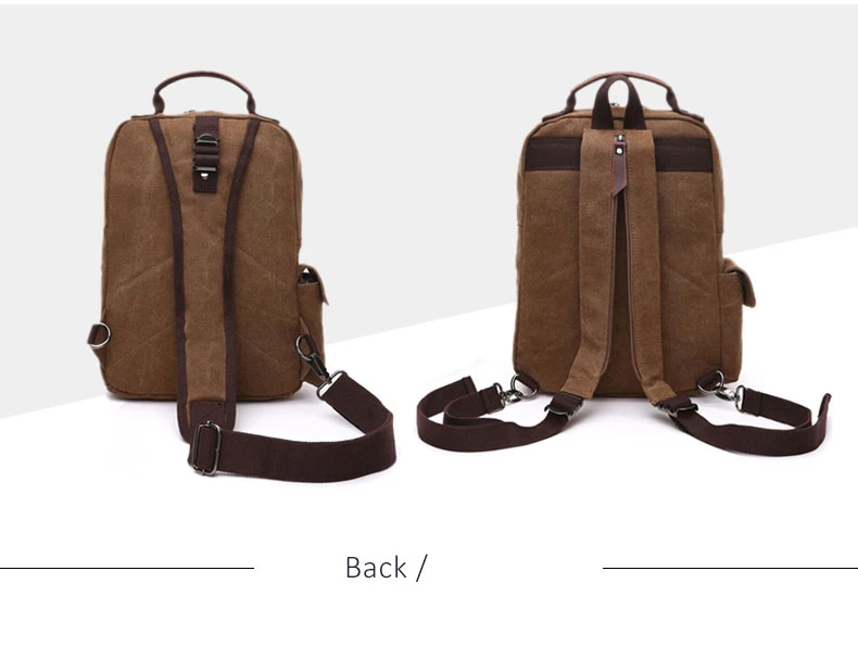 New Small Canvas Backpack Men Travel Back Pack Multifunctional Shoulder Bag for Women Laptop Rucksack School Bags Female Daypack