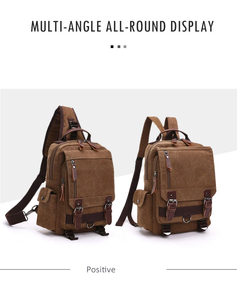 New Small Canvas Backpack Men Travel Back Pack Multifunctional Shoulder Bag for Women Laptop Rucksack School Bags Female Daypack