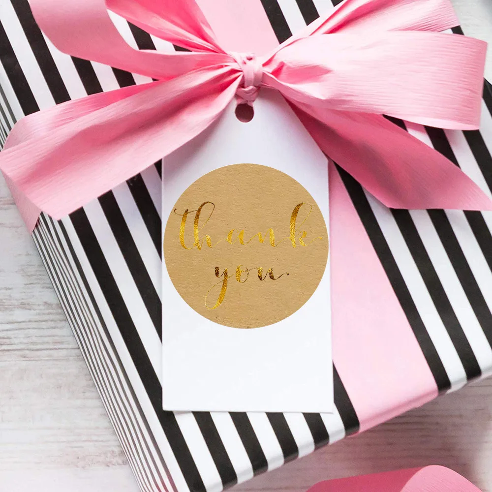 50-500pcs thank you for your order sticker white labels sticker Heart Thanks for Shopping Small Shop Local Handmade sticker