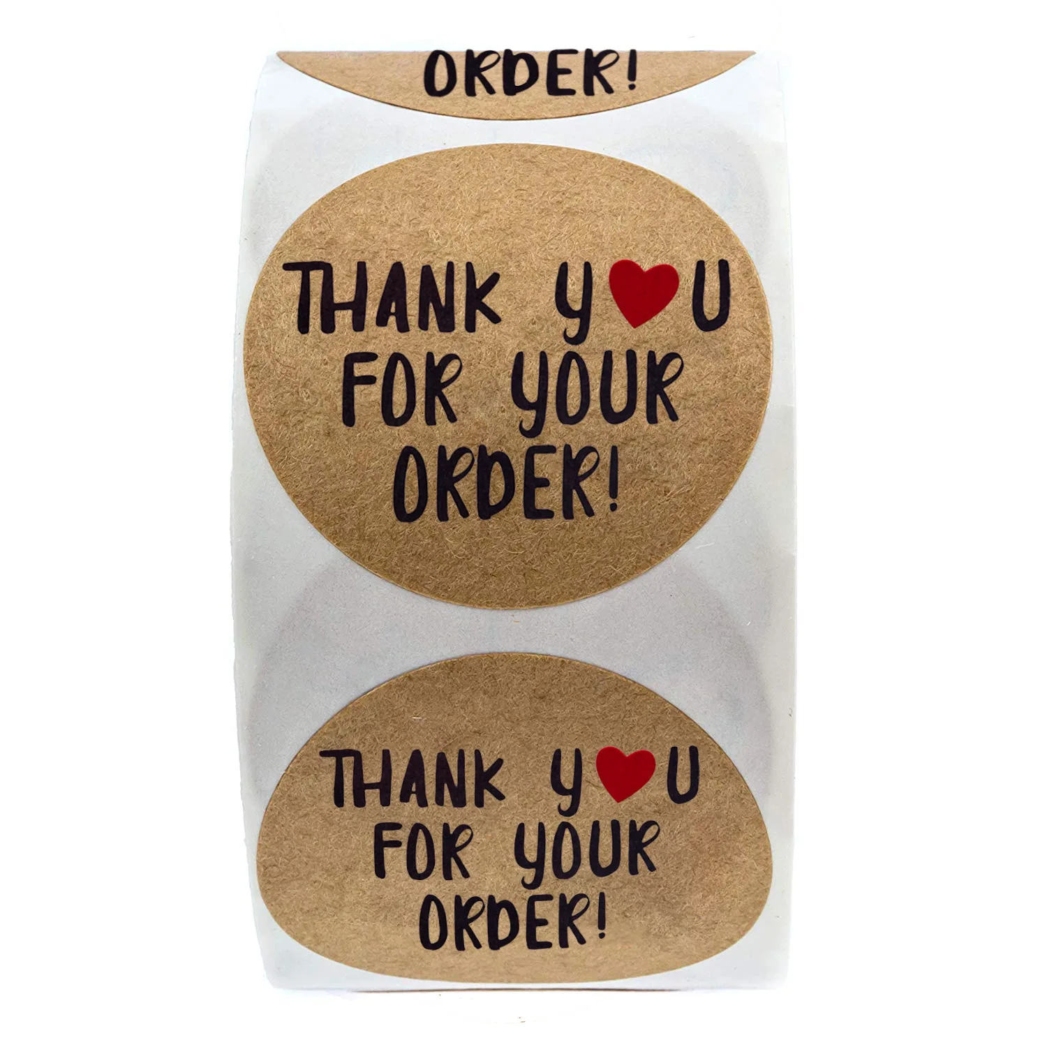 50-500pcs thank you for your order sticker white labels sticker Heart Thanks for Shopping Small Shop Local Handmade sticker