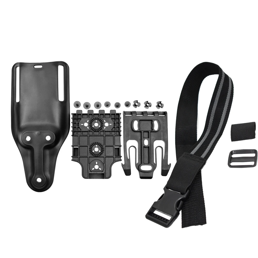 Quick Locking System Kit, QLS 19 22, Mid-low Belt Loop, Thigh Leg Strap, Tactical Gun Holster Attachment Drop Leg Platform