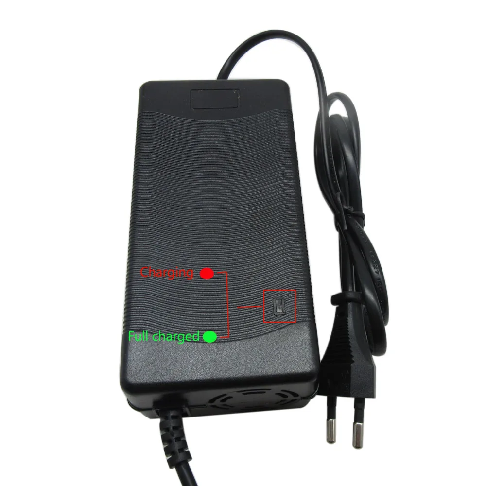 48V 4A Li Ion Charger 54.6V 4A XLR For 13S 48 Volt Lithium Battery Charger with Fan XT60 DC GX16 Connector