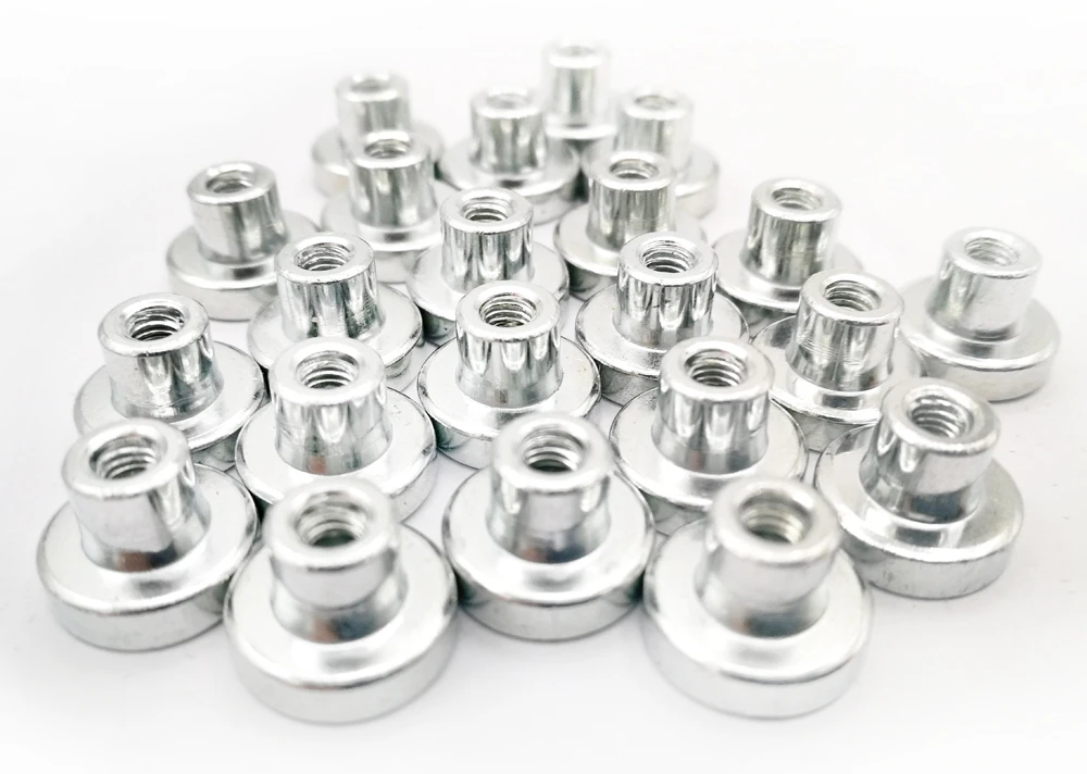 10Sets/lot M3 H:8-10 mm Magnet Column Magnetic Screw For LED Ceiling Light Mounting Cylinders Magnet Kits Of Lamp Fitting Plate
