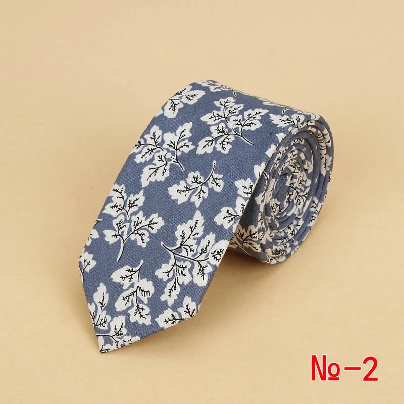 Brand New Floral Tie for Men's Narrow Casual Mens Ties for Wedding Party Flower Skinny Neckties for Women Printed Male Neck Ties