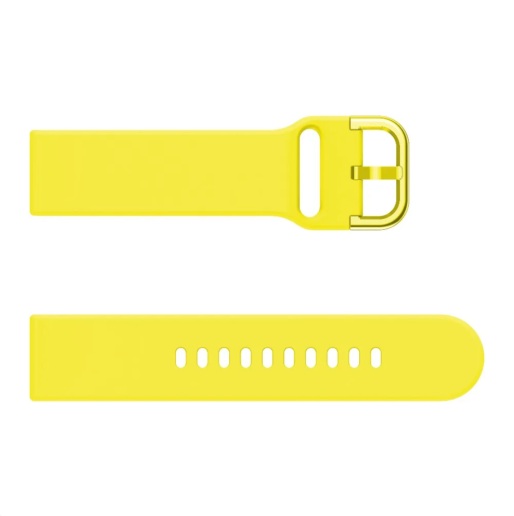 Silicone Original 20mm band Strap For Samsung Galaxy Watch Active 2 40/44mm / 3 41mm smartwatch wristband For Huawei GT 2 42mm