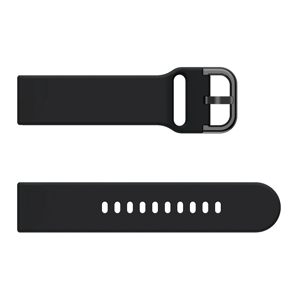 Silicone Original 20mm band Strap For Samsung Galaxy Watch Active 2 40/44mm / 3 41mm smartwatch wristband For Huawei GT 2 42mm