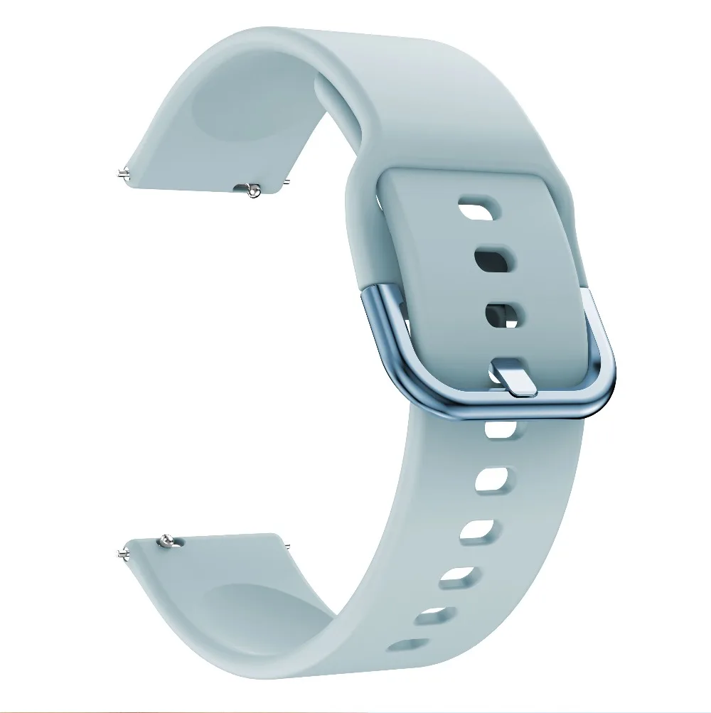 Silicone Original 20mm band Strap For Samsung Galaxy Watch Active 2 40/44mm / 3 41mm smartwatch wristband For Huawei GT 2 42mm