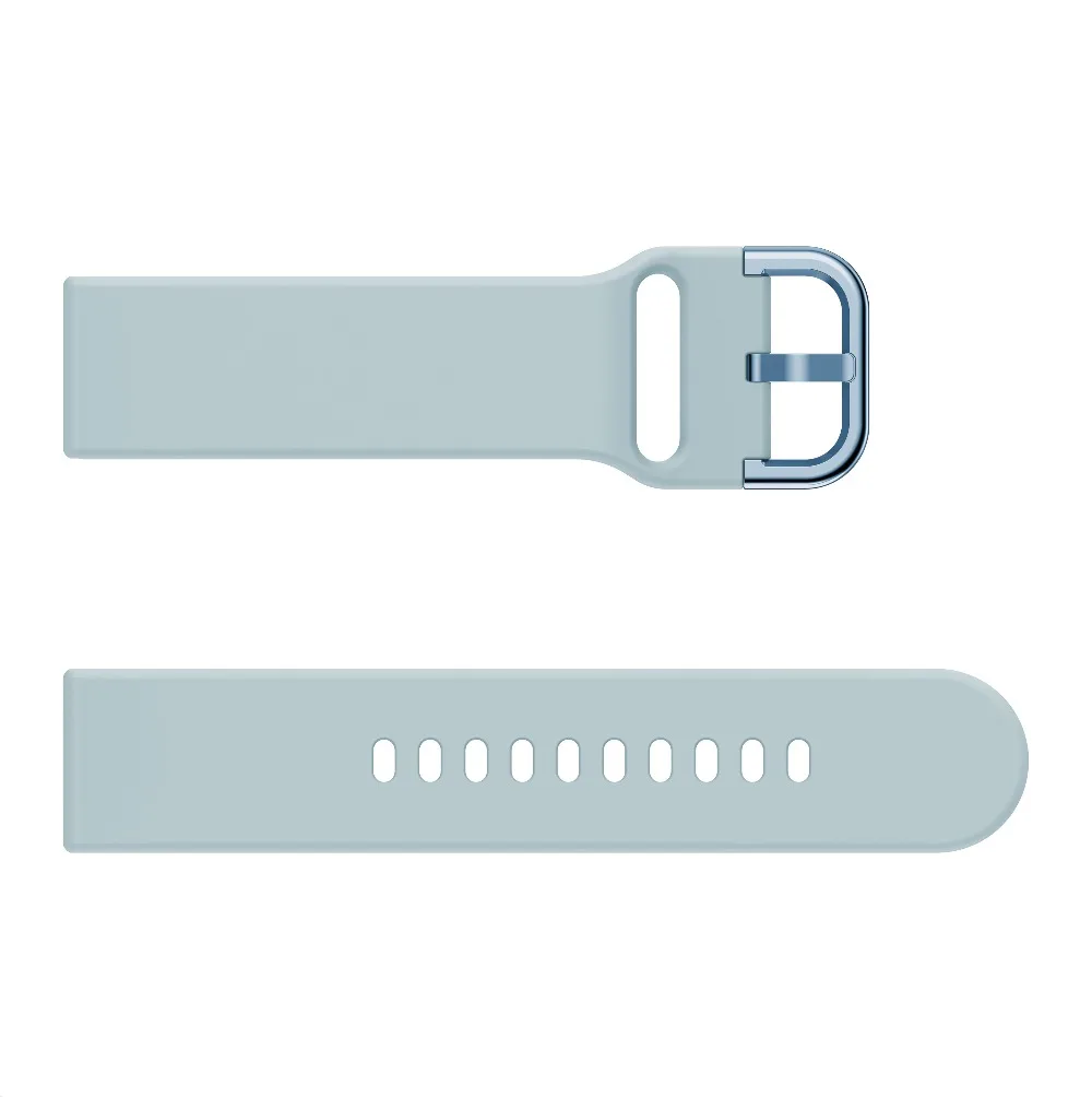 Silicone Original 20mm band Strap For Samsung Galaxy Watch Active 2 40/44mm / 3 41mm smartwatch wristband For Huawei GT 2 42mm