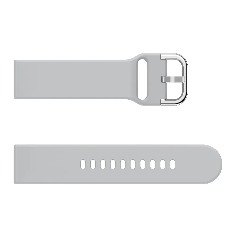 Silicone Original 20mm band Strap For Samsung Galaxy Watch Active 2 40/44mm / 3 41mm smartwatch wristband For Huawei GT 2 42mm