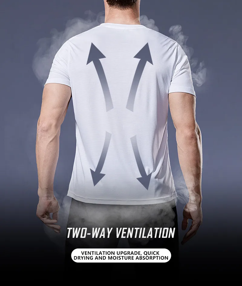 Multicolor Quick Dry Short Sleeve Sport T Shirt Gym Jerseys Fitness Shirt Trainer Running T-Shirt Men's Breathable Sportswear