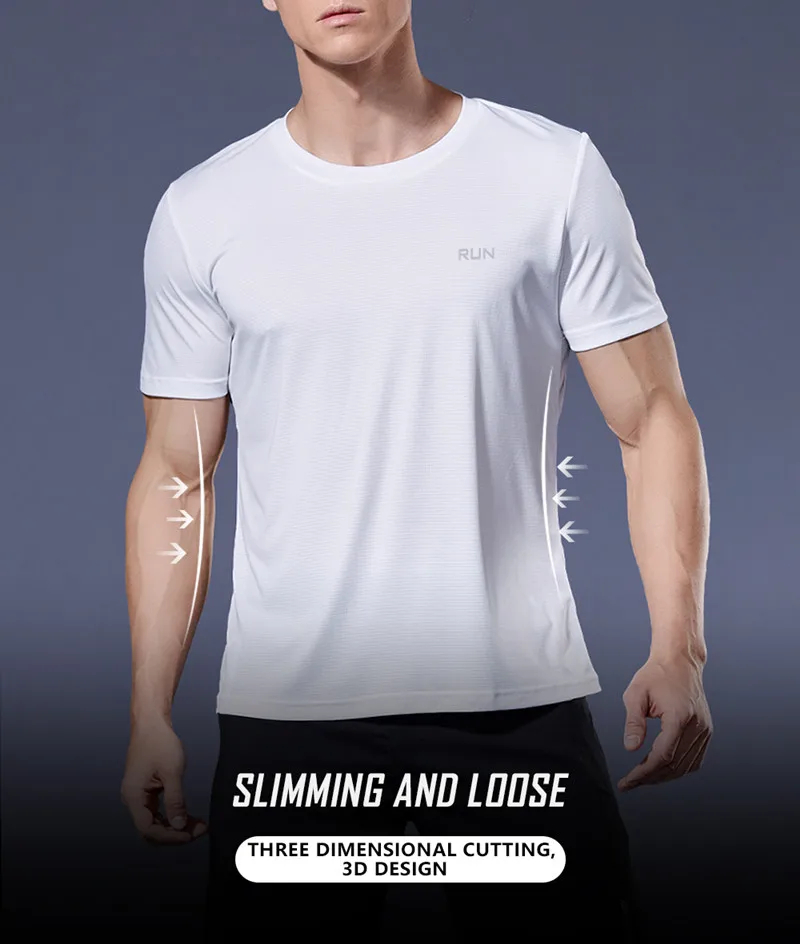 Multicolor Quick Dry Short Sleeve Sport T Shirt Gym Jerseys Fitness Shirt Trainer Running T-Shirt Men's Breathable Sportswear