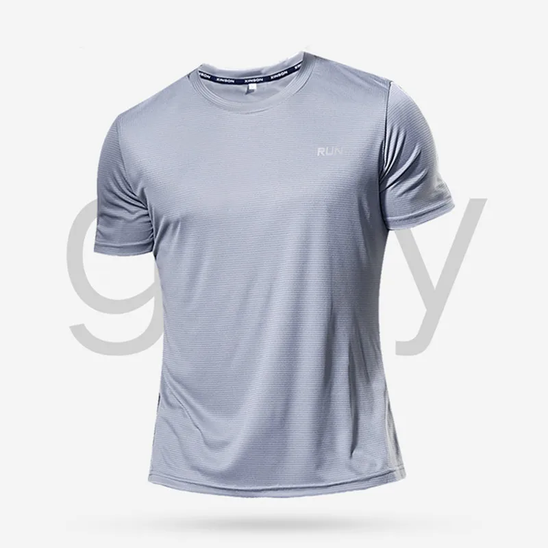 Multicolor Quick Dry Short Sleeve Sport T Shirt Gym Jerseys Fitness Shirt Trainer Running T-Shirt Men's Breathable Sportswear