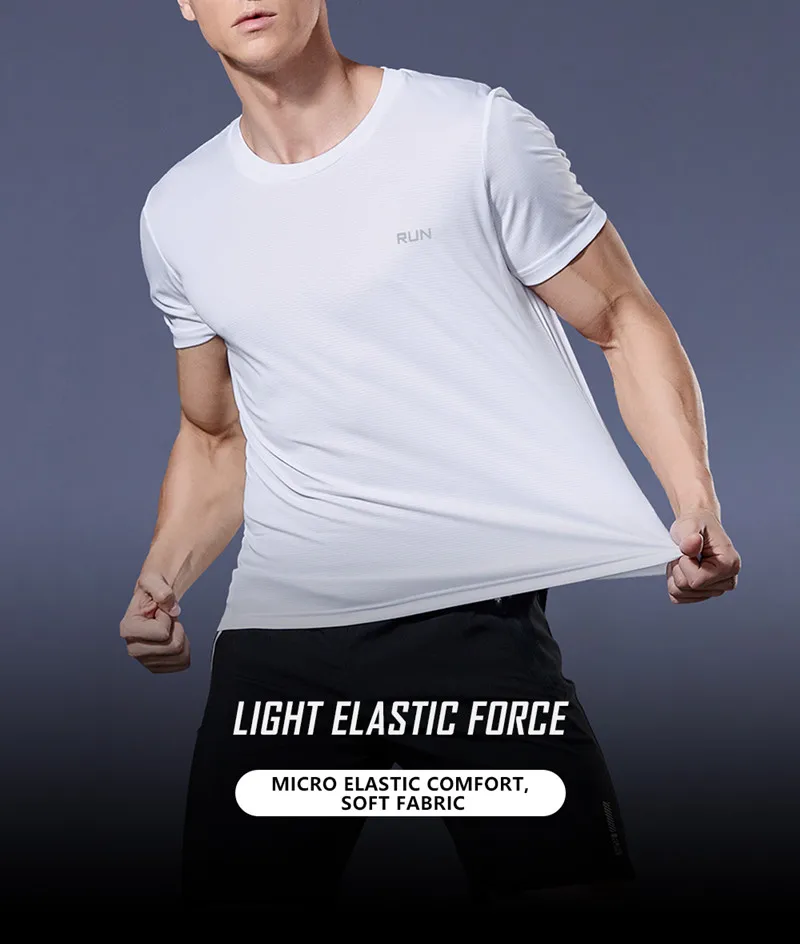 Multicolor Quick Dry Short Sleeve Sport T Shirt Gym Jerseys Fitness Shirt Trainer Running T-Shirt Men's Breathable Sportswear