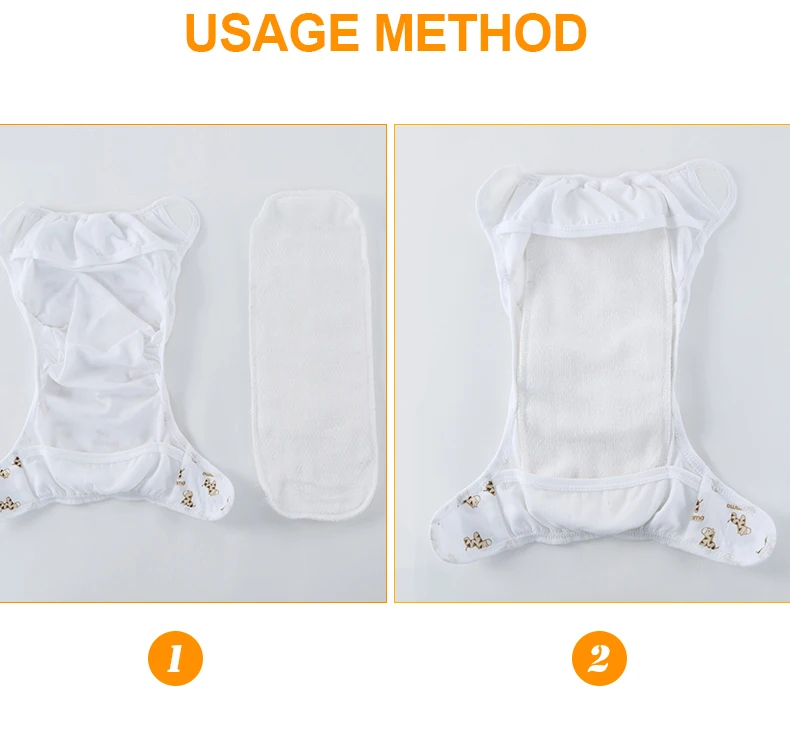 10pcs/5pcs Baby Reusable Diapers Washable Ecological Nappies Inserts Cotton Cloth Diapers for Children Breathable