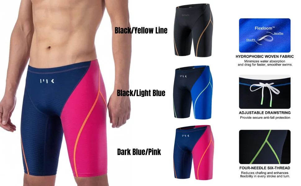 Man Swimming Shorts Uv Protection Endurance Athletic Training Swimsuit Racing Summer Swimming Tight Shorts Swimwear