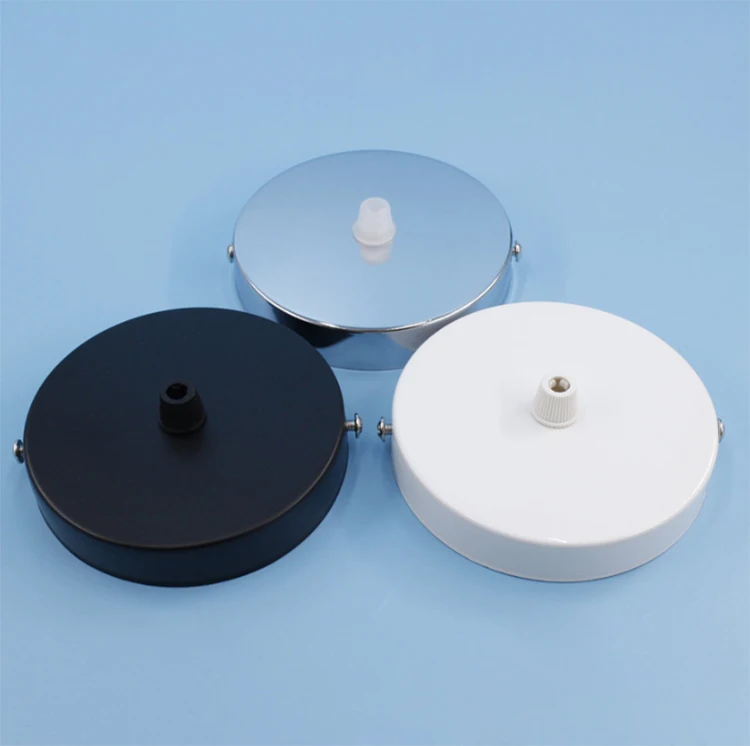 Ceiling Plate Hanging 8/10/12cm Chassis Base Retro Lamp Bases Iron Pendant Lamp Fixture Ceiling Fittings DIY Lock Wire Lamp Base