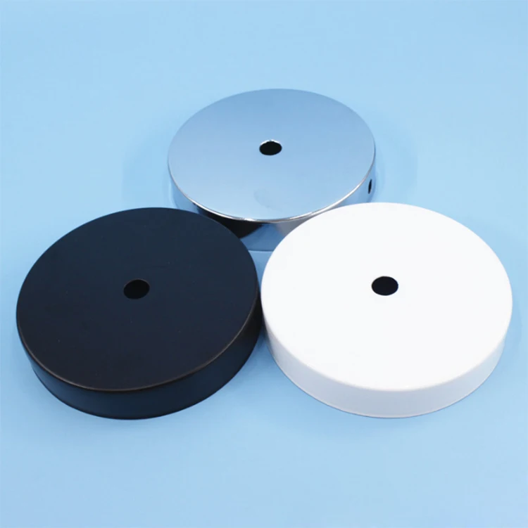 Ceiling Plate Hanging 8/10/12cm Chassis Base Retro Lamp Bases Iron Pendant Lamp Fixture Ceiling Fittings DIY Lock Wire Lamp Base