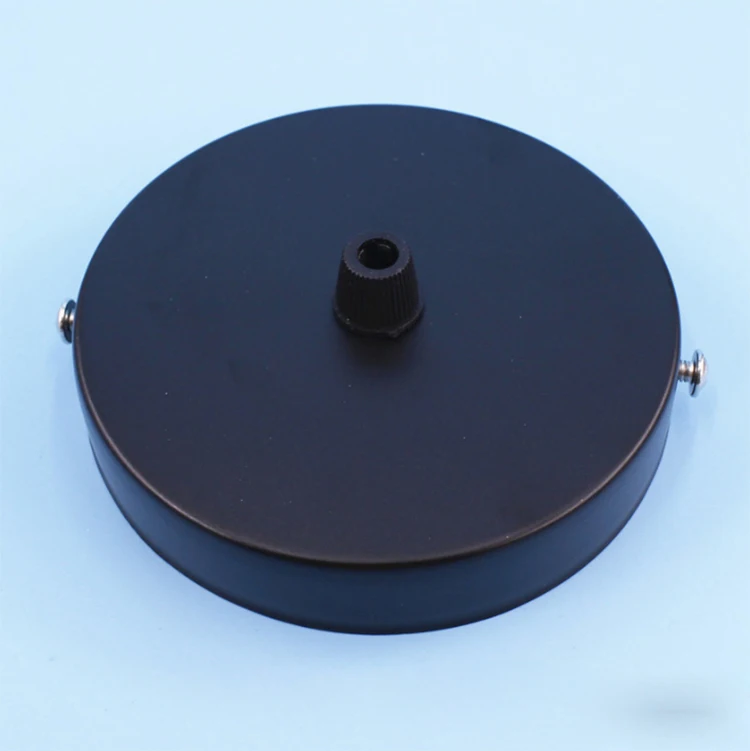 Ceiling Plate Hanging 8/10/12cm Chassis Base Retro Lamp Bases Iron Pendant Lamp Fixture Ceiling Fittings DIY Lock Wire Lamp Base