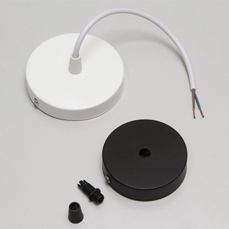 Ceiling Plate Hanging 8/10/12cm Chassis Base Retro Lamp Bases Iron Pendant Lamp Fixture Ceiling Fittings DIY Lock Wire Lamp Base