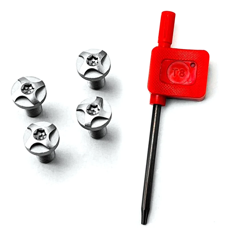 1911 Grips Screws Stainless Steel CNC T8 Plum Screw 1911 Roasting Blue Grip Nail