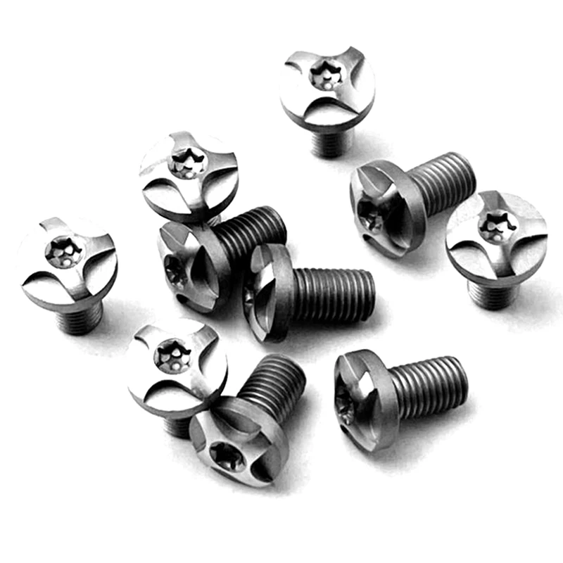 1911 Grips Screws Stainless Steel CNC T8 Plum Screw 1911 Roasting Blue Grip Nail