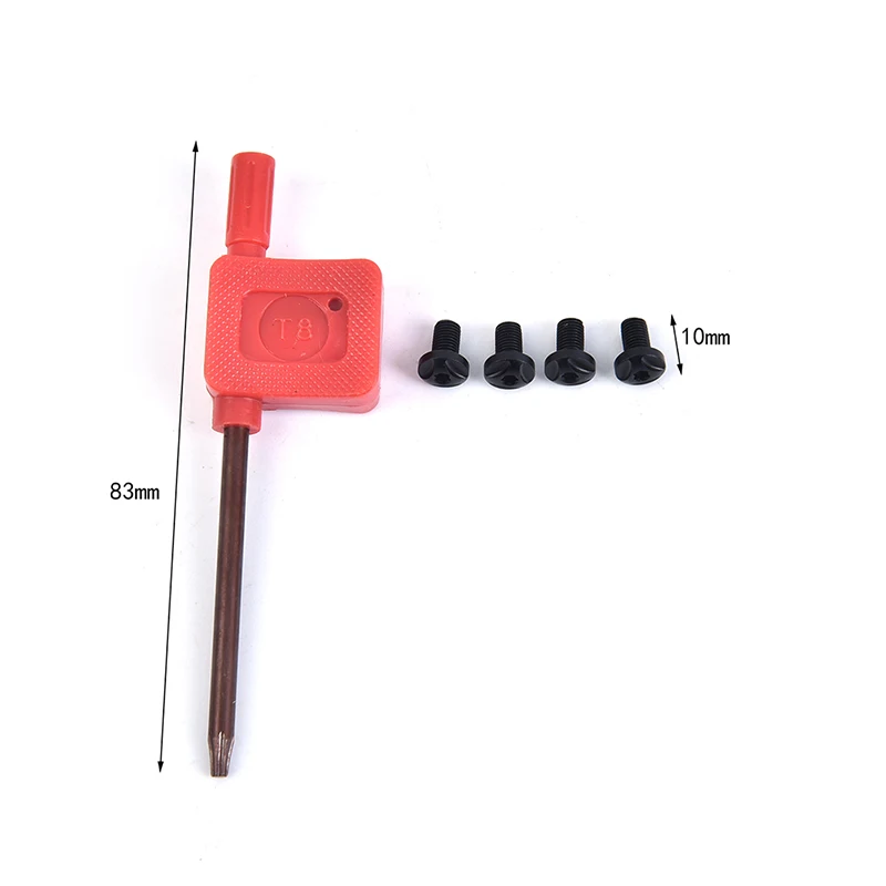 1911 Grips Screws Stainless Steel CNC T8 Plum Screw 1911 Roasting Blue Grip Nail