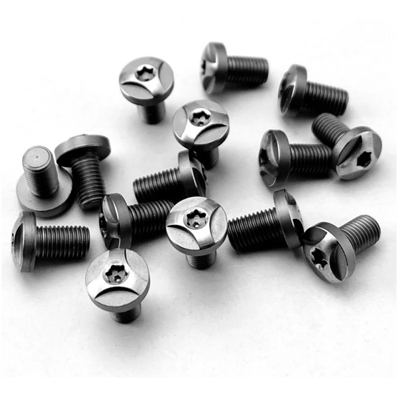 1911 Grips Screws Stainless Steel CNC T8 Plum Screw 1911 Roasting Blue Grip Nail
