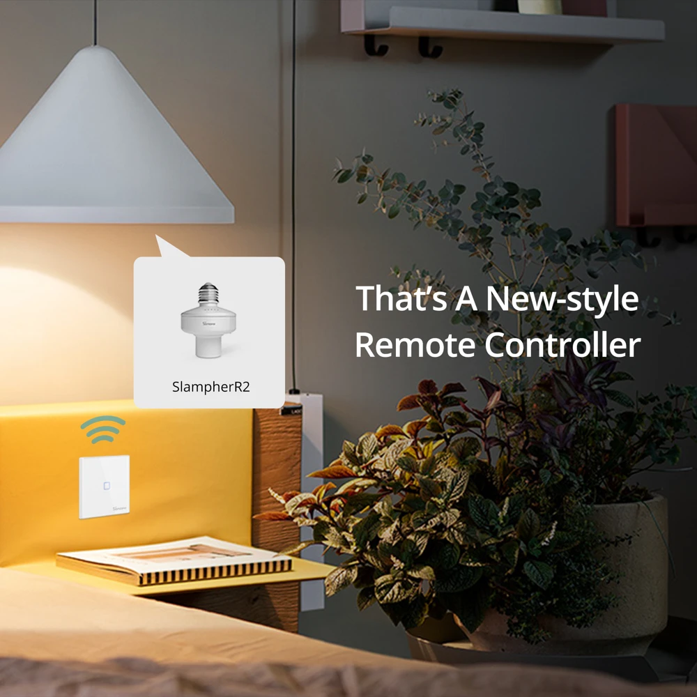 SONOFF T2EU-RF Wall Panel Sticky 433MHz RF Remote Wireless 1-3 Gang Two-Way Control with 4CHPROR3 RFR2 TX Wall Switches