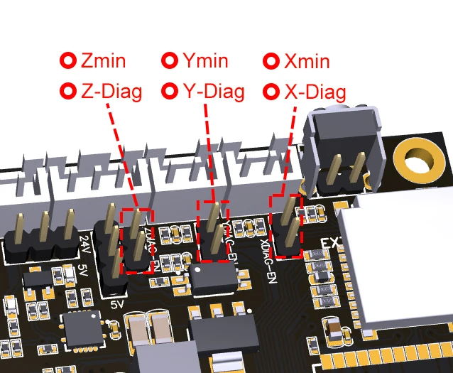 FYSETC E4 Board with Built-in Wi-Fi and Bluetooth 4 pcs TMC2209 240MHz 16M Flash 3D Printer Control Board Based for 3D Printer
