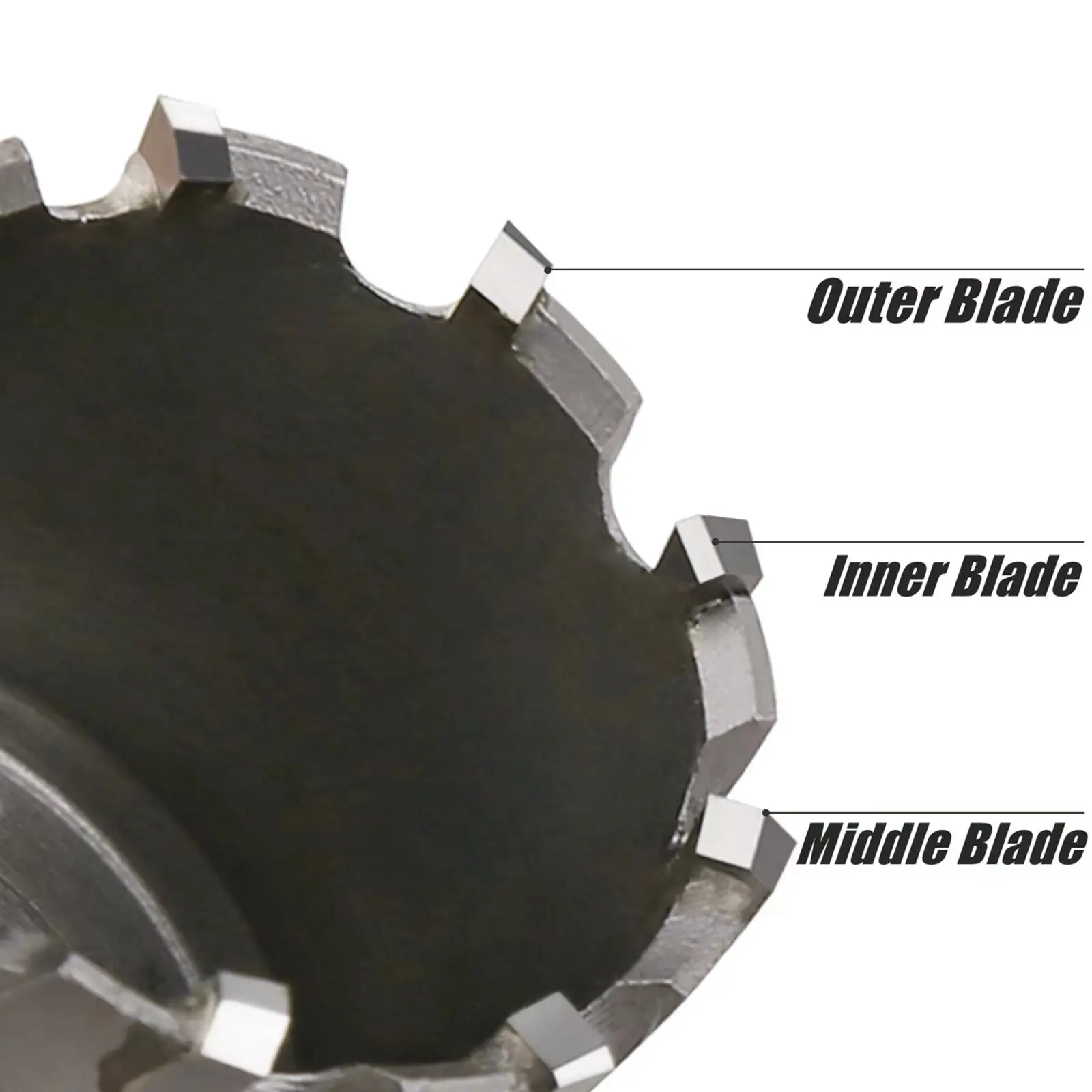 1Pc TCT Hole Saw Carbide Tipped Hole Cutter With Steel-Plated Pilot Drill Bit For Metal Stainless Steel Iron And Wood Hole Saw
