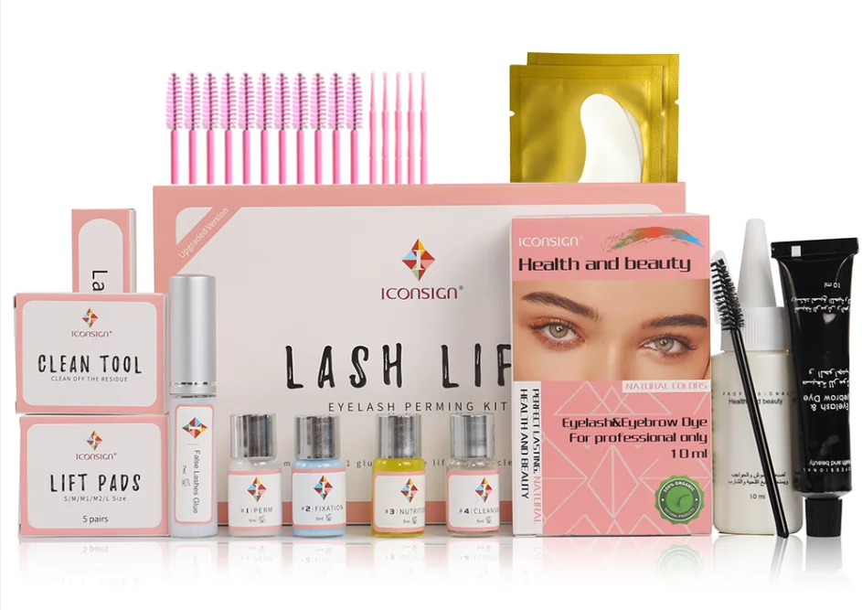 ICONSIGN Upgrade Version Lash Lift Kit and Lash Brow Dye Tint Kit Lifting Eyelash Brow Dye Mascara Eye Makeup Tools Dropshipping
