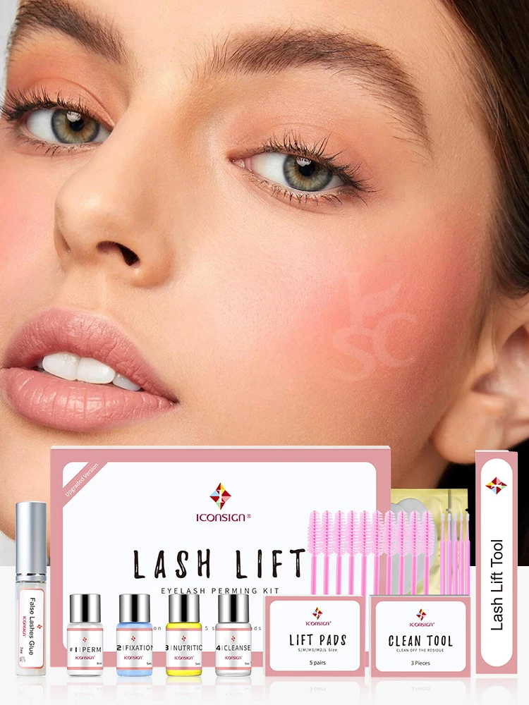 ICONSIGN Upgrade Version Lash Lift Kit and Lash Brow Dye Tint Kit Lifting Eyelash Brow Dye Mascara Eye Makeup Tools Dropshipping