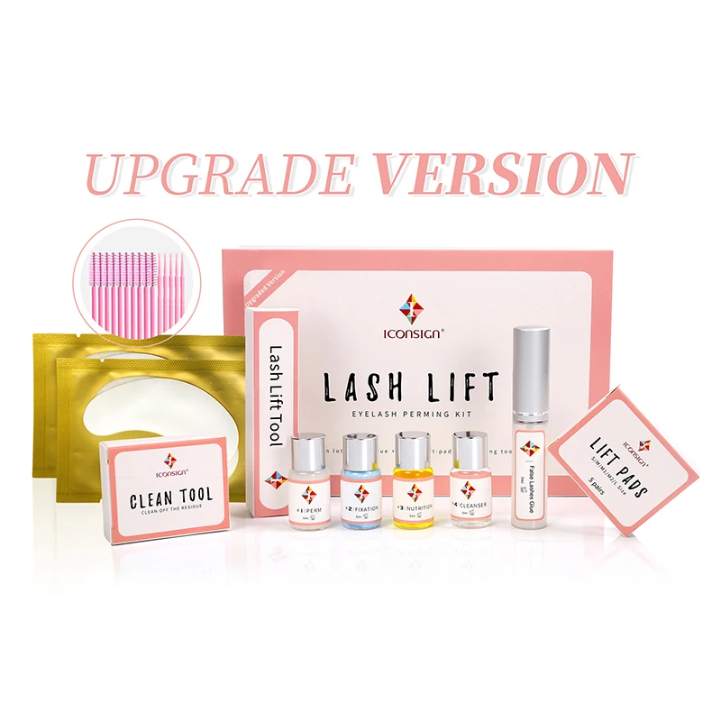 ICONSIGN Upgrade Version Lash Lift Kit and Lash Brow Dye Tint Kit Lifting Eyelash Brow Dye Mascara Eye Makeup Tools Dropshipping