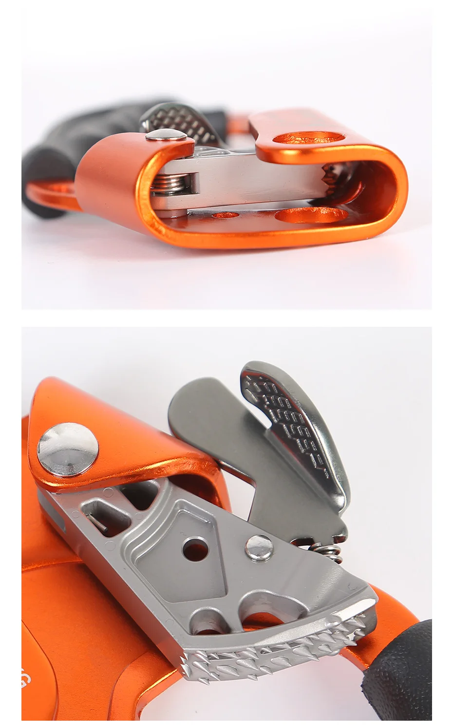 Outdoor Rock Climbing SRT Hand Ascender Device Mountaineer Handle Ascender Left Hand Right Hand Climbing EquipmentRope Tools
