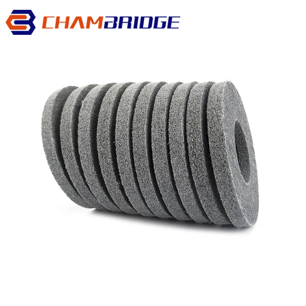 4"-5" Nylon Fiber Polishing Wheel Non woven Abrasive Wheel Nylon Fiber Polishing Wheel Abrasive Disc For Metal Stainless Steel