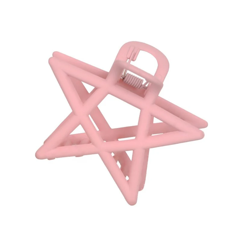 Solid ColorWomen Stars Hair Clip Girls Toka Femme Cute Hair Bow Claws Hair Accessories